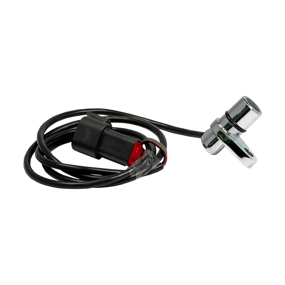 EA4100 transmission speed sensor with cable, electrical connector and mounting tab