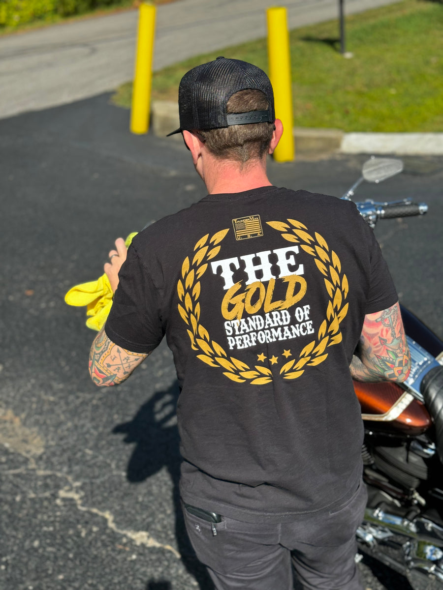 The Gold Standard of Performance Tee