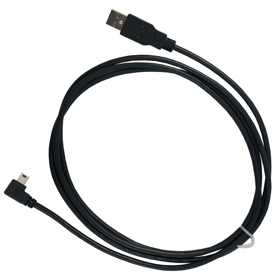 Mini-USB Data Cable - 6' - 90 Degree