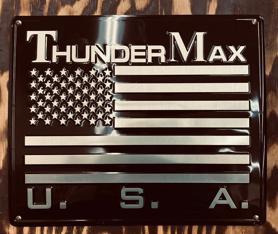 ThunderMax Metal Flag Sign